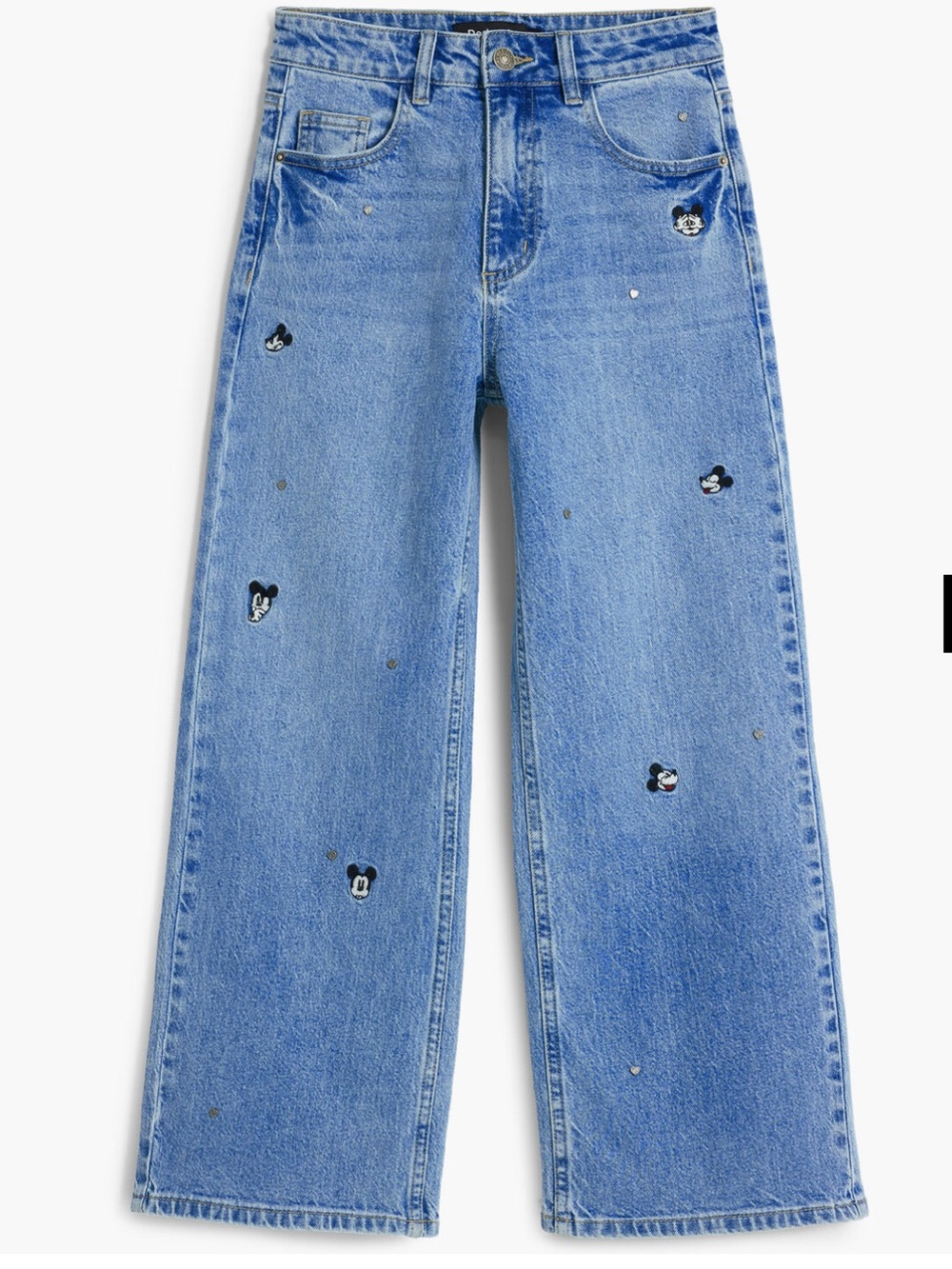 Disney Desigual Mickey Mouse Embroidered Jeans